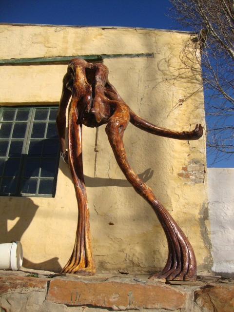 outside the sculptor's house