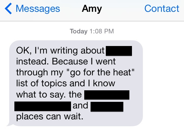 guess what amy said then