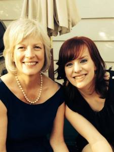 Judie and Samantha. Photo by the groom.