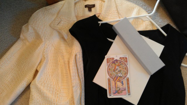 Cream leather jacket